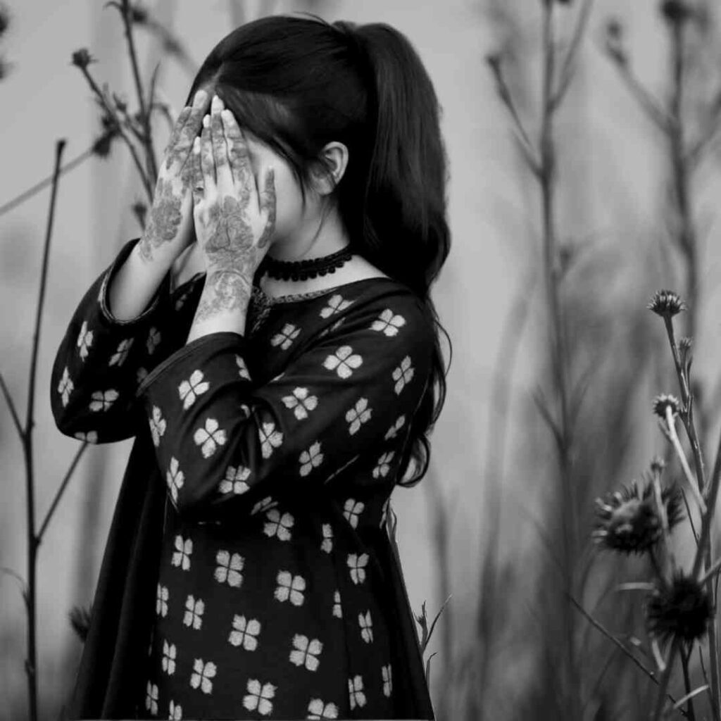 Alone Girl DP Black And White Pics