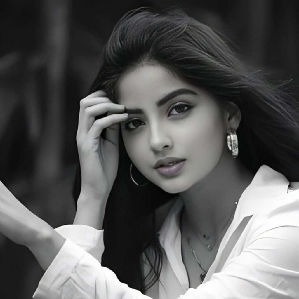 Alone Girl DP Black And White Photos