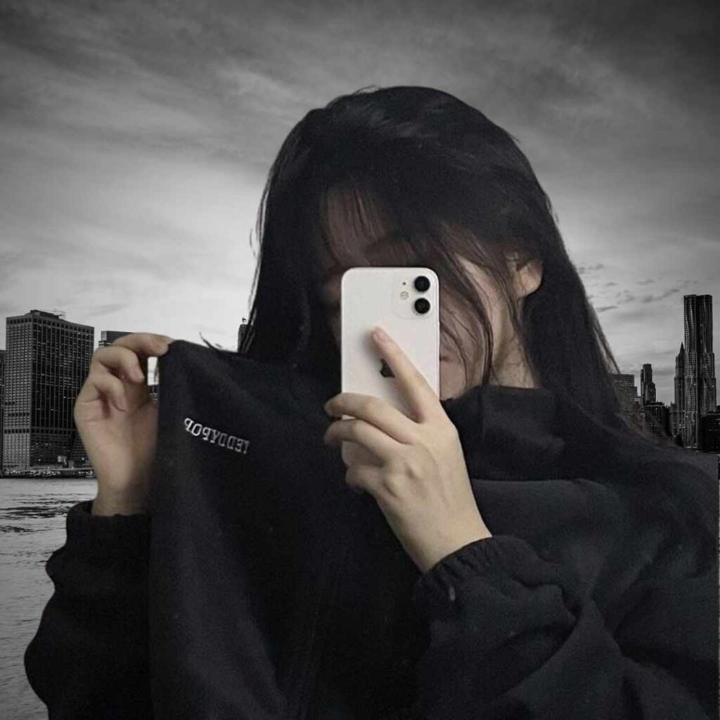 Alone Girl DP Black And White Images