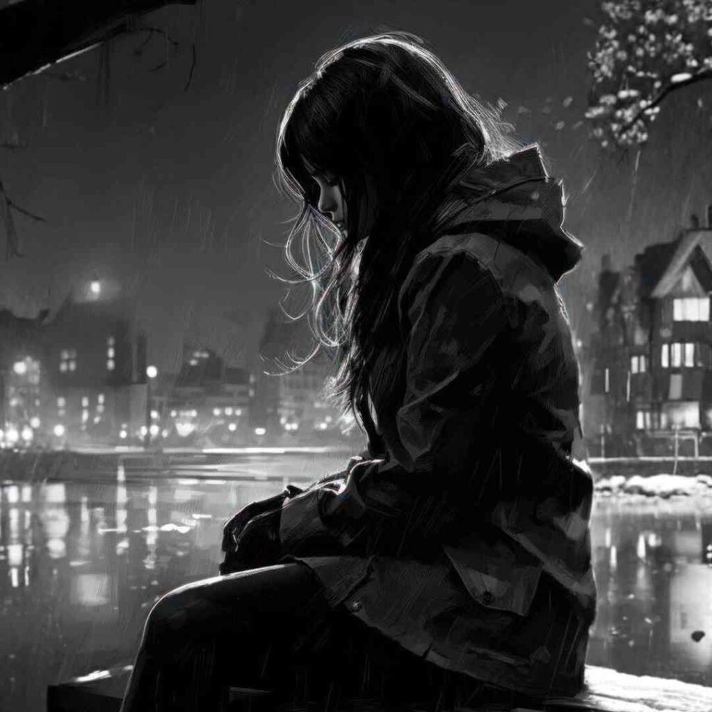 Alone Sad Girl DP Stylish